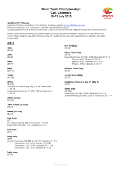 WY Qualifiers @ 2 February