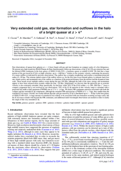 Very extended cold gas, star formation and outflows in the halo of a