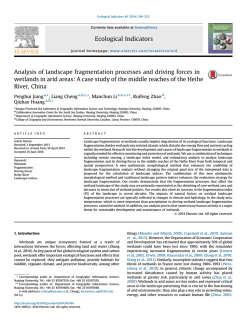 Analysis of landscape fragmentation processes and