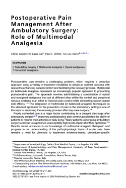 PDF (81 kB) - Anesthesiology Clinics