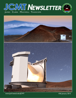 January 2015 &bull; #36 - Joint Astronomy Centre