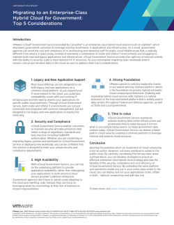 Migrating to an Enterprise-Class Hybrid Cloud for