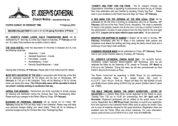 English - Cathedral Parish of St. Joseph, Kuching