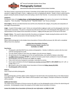 Photo Contest Rules and Entry Form 2015