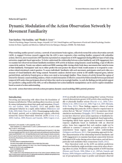 his first fMRI paper - Social Brain in Action Laboratory