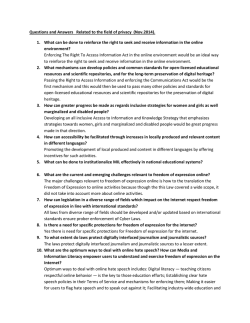 Questions and Answers Related to the field of privacy (Nov