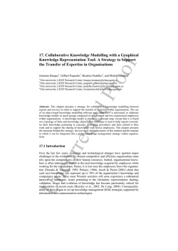 17. Collaborative Knowledge Modelling with a