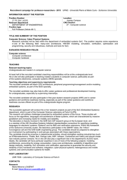 Computer Science. Cyber Physical Systems