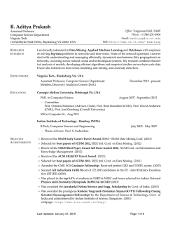 B. Aditya Prakash - People