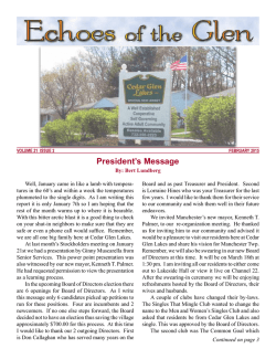 Cedar Glen Lakes - seniorpublishing.net