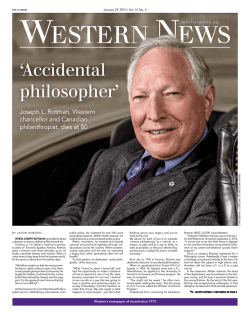 January 29, 2015 - Western News