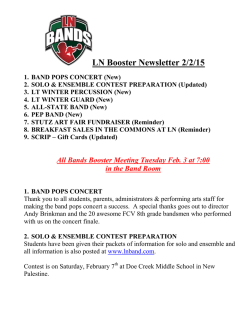 LN Booster Newsletter 2/2/15 1. BAND POPS CONCERT (New)