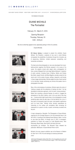 DUANE MICHALS The Portraitist