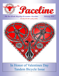 The Fort Worth Bicycling Association Newsletter February 2015