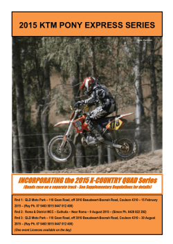 2015 KTM PONY EXPRESS SERIES