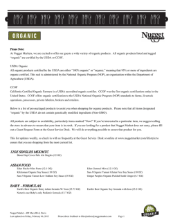 Mace Davis - Nugget Markets