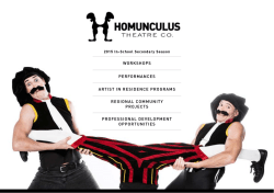 performances workshops artist in residence programs regional