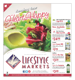 Keeping Your - Lifestyle Markets