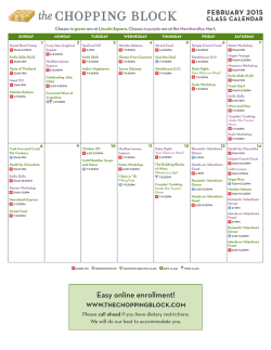 february 2015 - The Chopping Block