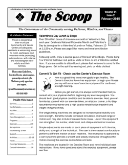 February 2015 - DeForest Area Community and Senior Center