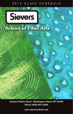 Sievers School of Fiber Arts