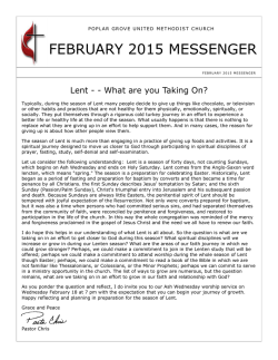 February Newsletter (pdf) - Poplar Grove United Methodist Church