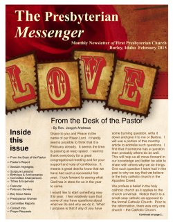 February 2015 - the Burley First Presbyterian Church Website!