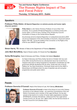 The Human Rights Impact of Tax and Fiscal Policy