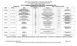 TIME TABLE MARCH-APRIL 2015 V I III[IMP/BL]