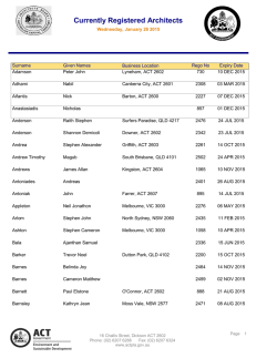 List of registered architects