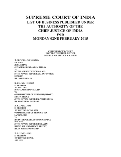 02-02-2015 - Central Board of Excise and Customs
