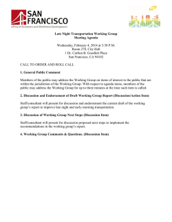 Agenda - NightlifeSF