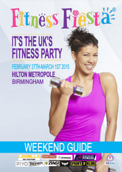 Weekender Guide - Fitness Fiesta