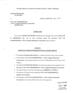 Stephanie Boone lawsuit against City