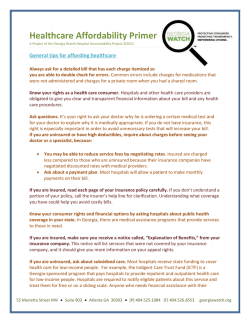 Healthcare Affordability Primer