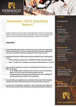 For personal use only - Australian Securities Exchange