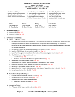 Agenda - City of Roeland Park