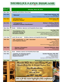 2015 Conference Agenda - Charles E. Holman Foundation