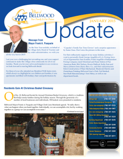 JANUARY 2015 - Village of Bellwood, Illinois