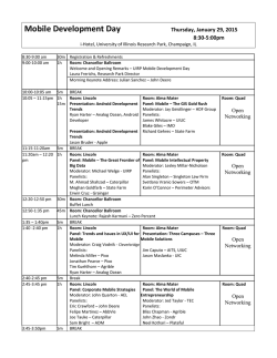 Mobile Development Day Agenda