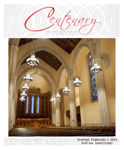 01 February 845am Traditional - Centenary United Methodist Church