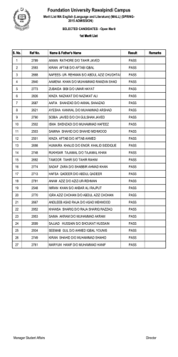 Foundation University Rawalpindi Campus