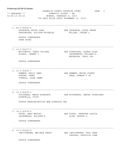 franklin county superior court page 1 ** prepared ** domestic