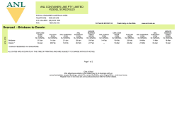 Searoad - Brisbane to Darwin