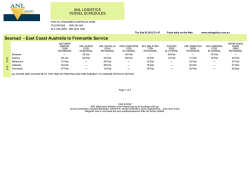 Searoad - East Coast Australia to Fremantle Service