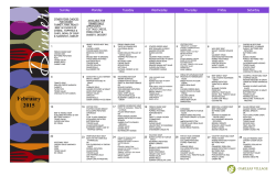 See a monthly menu - Wallick Communities