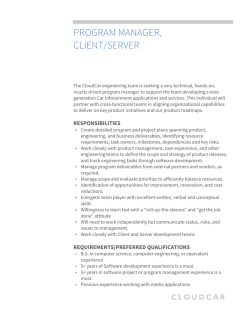 PROGRAM MANAGER, CLIENT/SERVER