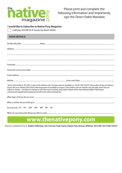 Direct Debit - Inharness Magazine