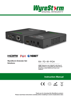 Instruction Manual RX-70-IR-POH