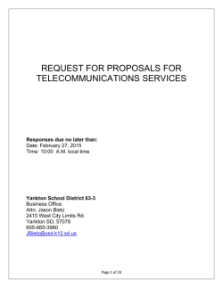 Telecommunications E-Rate RFP